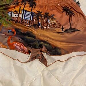 Miami Beach Print Shorts